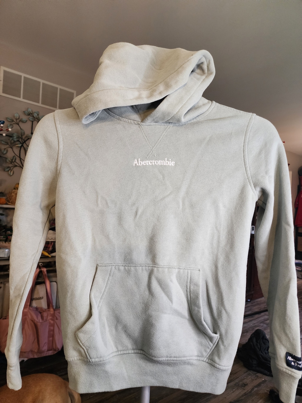 Abercrombie Kids Sage Green Crewneck Hoodie